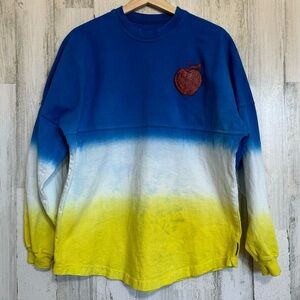 Disney Parks Spirit Jersey Shirt Long Sleeve Tie Dye Snow White Apple Size S